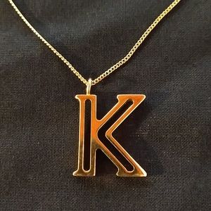 Chloé K initial Charm & Necklace.